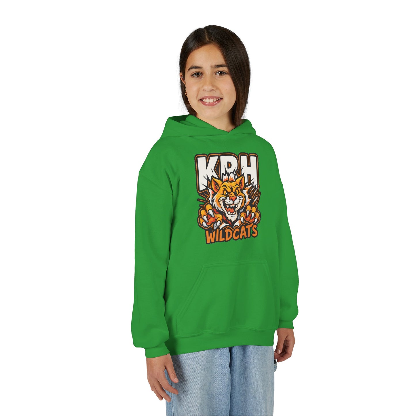 KRH Wildcats Youth Hoodie - Irish Green