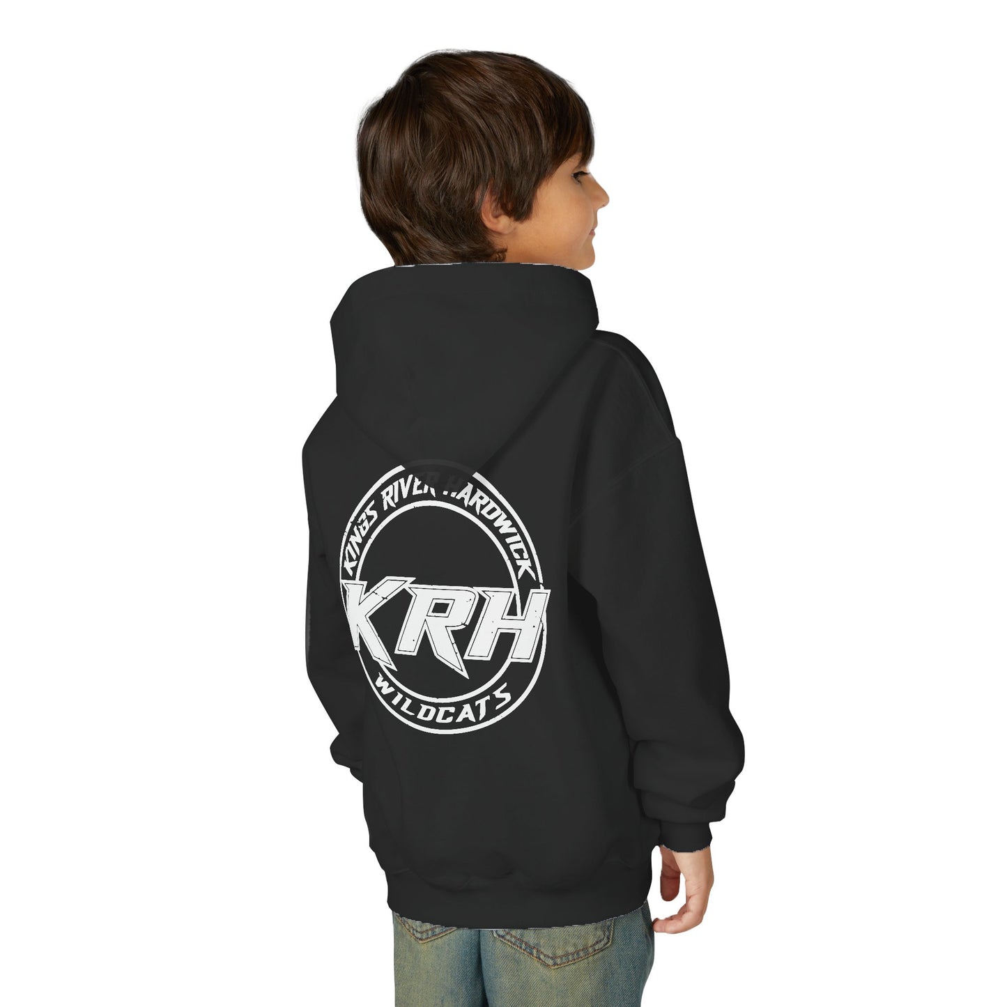 KRH Wildcats Youth Hoodie - Black (Front & Back Logo)