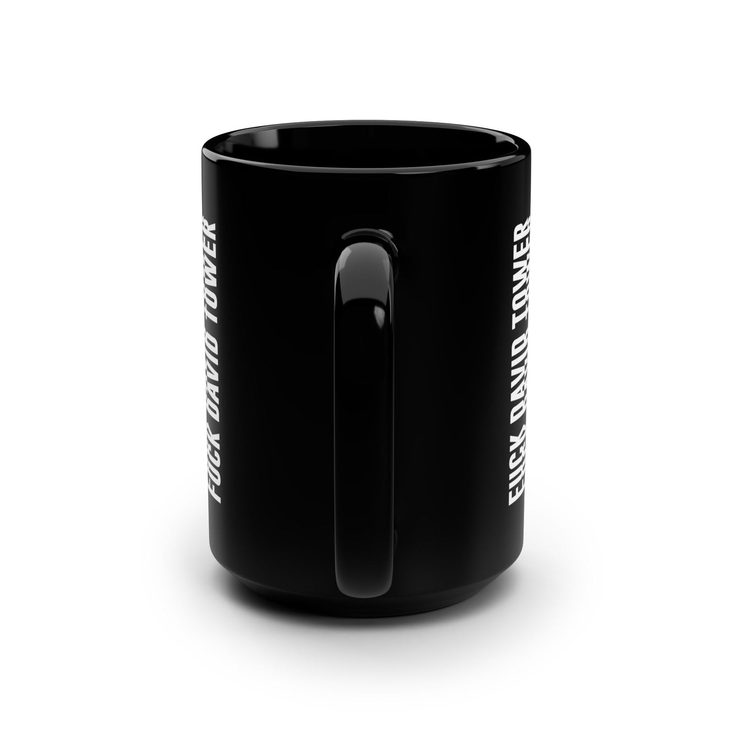 Bold Black Mug with Unique White Pattern - 15oz Coffee Cup for Trendsetters