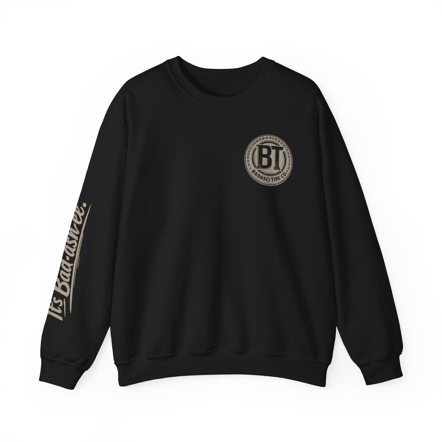 BT Badass-ee - Black Crewneck Sweatshirt