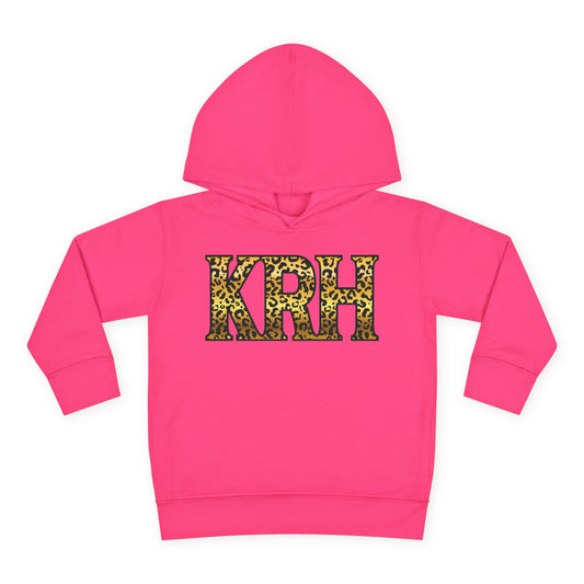 KRH Leopard Print Toddler Hoodie - Pink