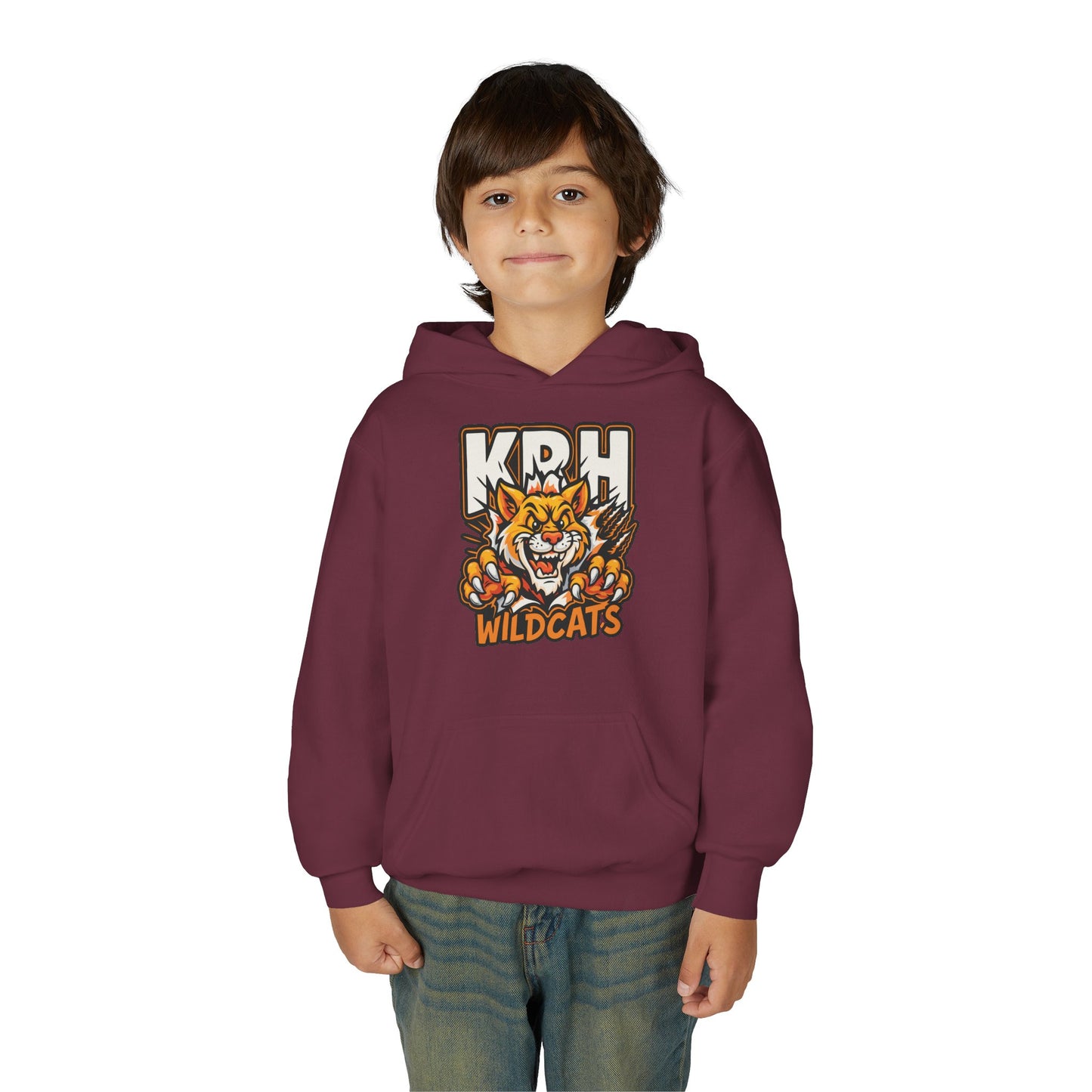 KRH Wildcats Youth Hoodie - Maroon