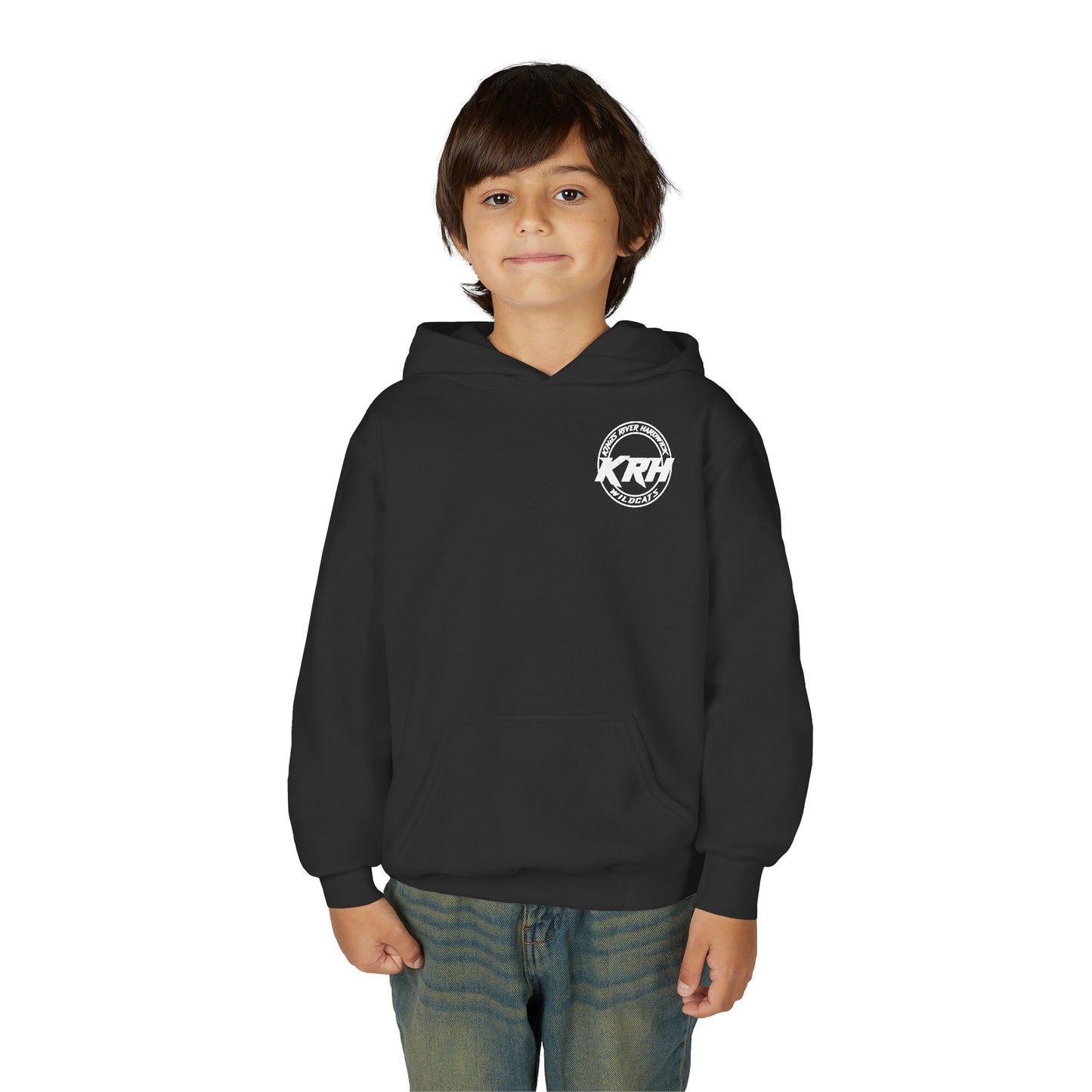 KRH Wildcats Youth Hoodie - Black (Front & Back Logo)