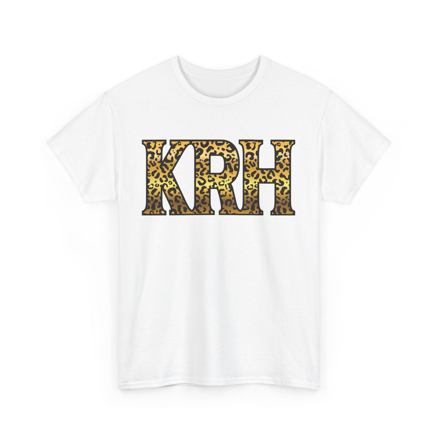 KRH Leopard Print Unisex Tee - White