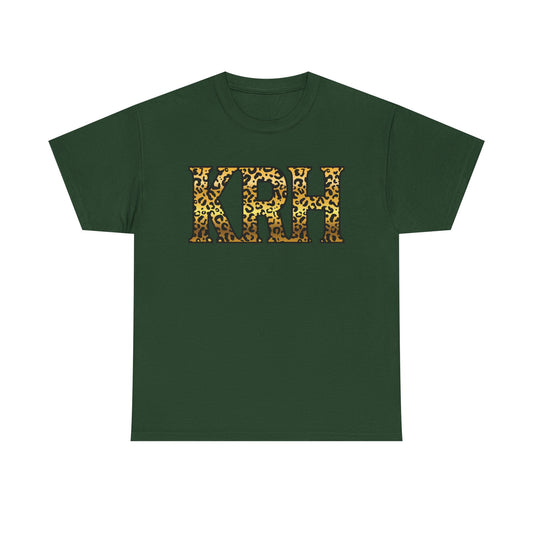 KRH Leopard Print Unisex Tee - Forest Green