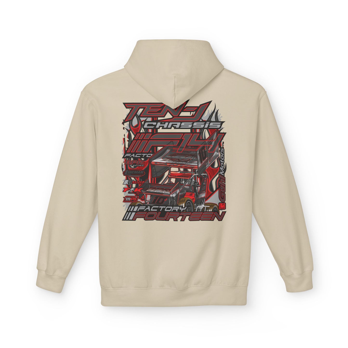 Ten-J Chassis I Factory Fourteen - Hoodie - Sand
