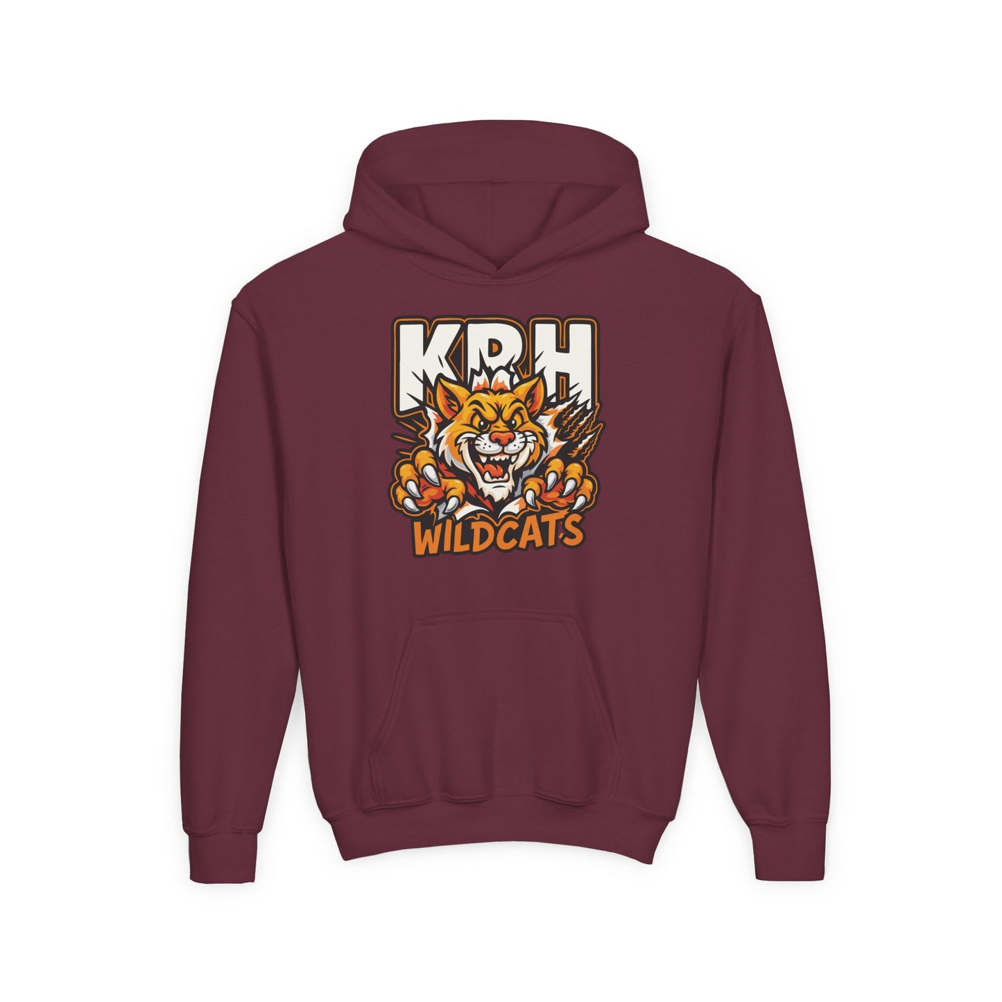 KRH Wildcats Youth Hoodie - Maroon