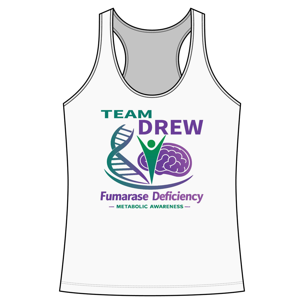 Team Drew Fumarase Deficiency - Women's Racerback Tank