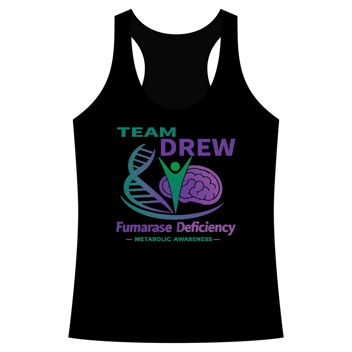 Team Drew Fumarase Deficiency - Women's Racerback Tank