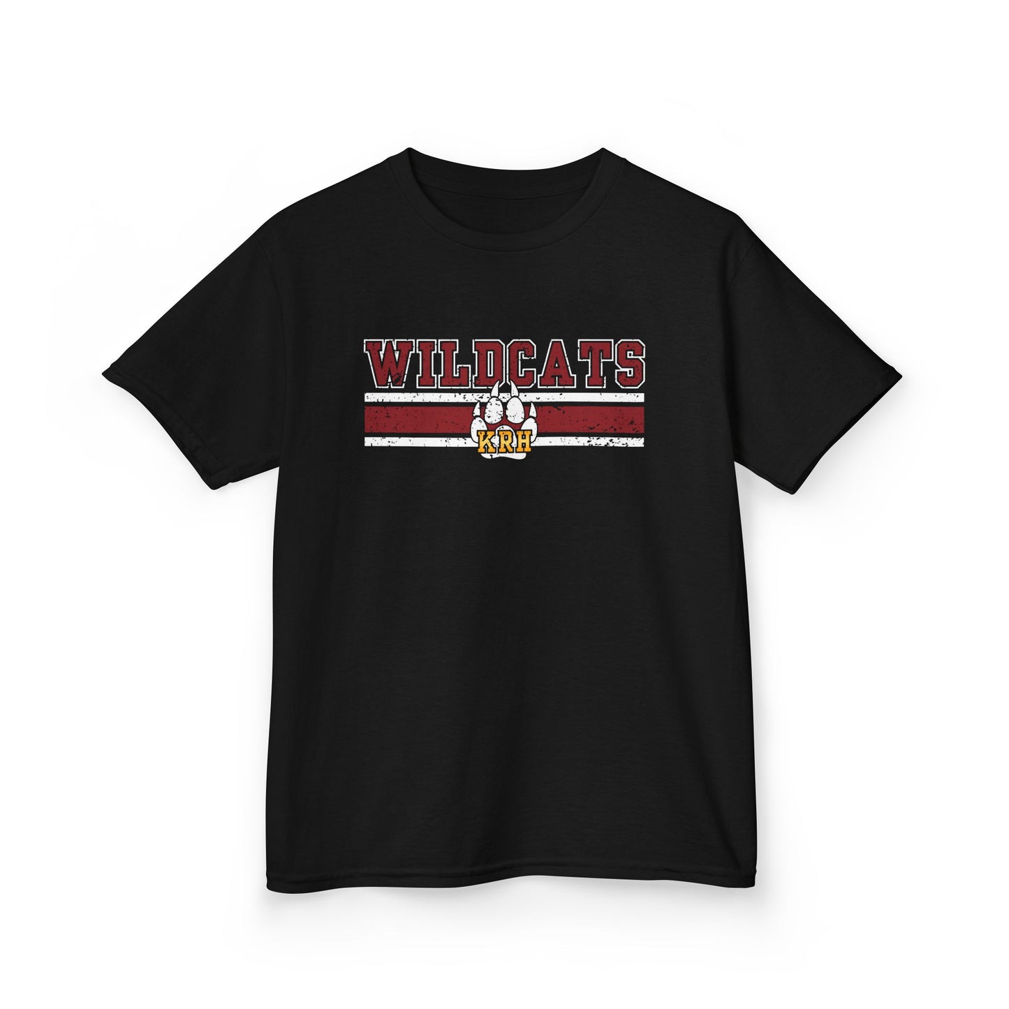 Wildcats Youth Heavy Cotton Tee - Black