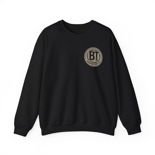 BT Badass-ee - Black Crewneck Sweatshirt (w/o Arm Design)