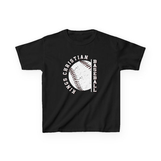 King's Christian Baseball Black Tee - Youth