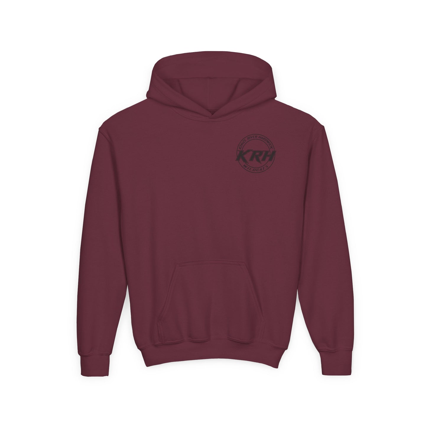 KRH Wildcats Youth Hoodie - Maroon (Front & Back Logo)