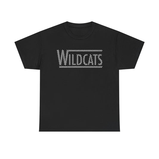 Checkered Wildcats Unisex Tee - Black