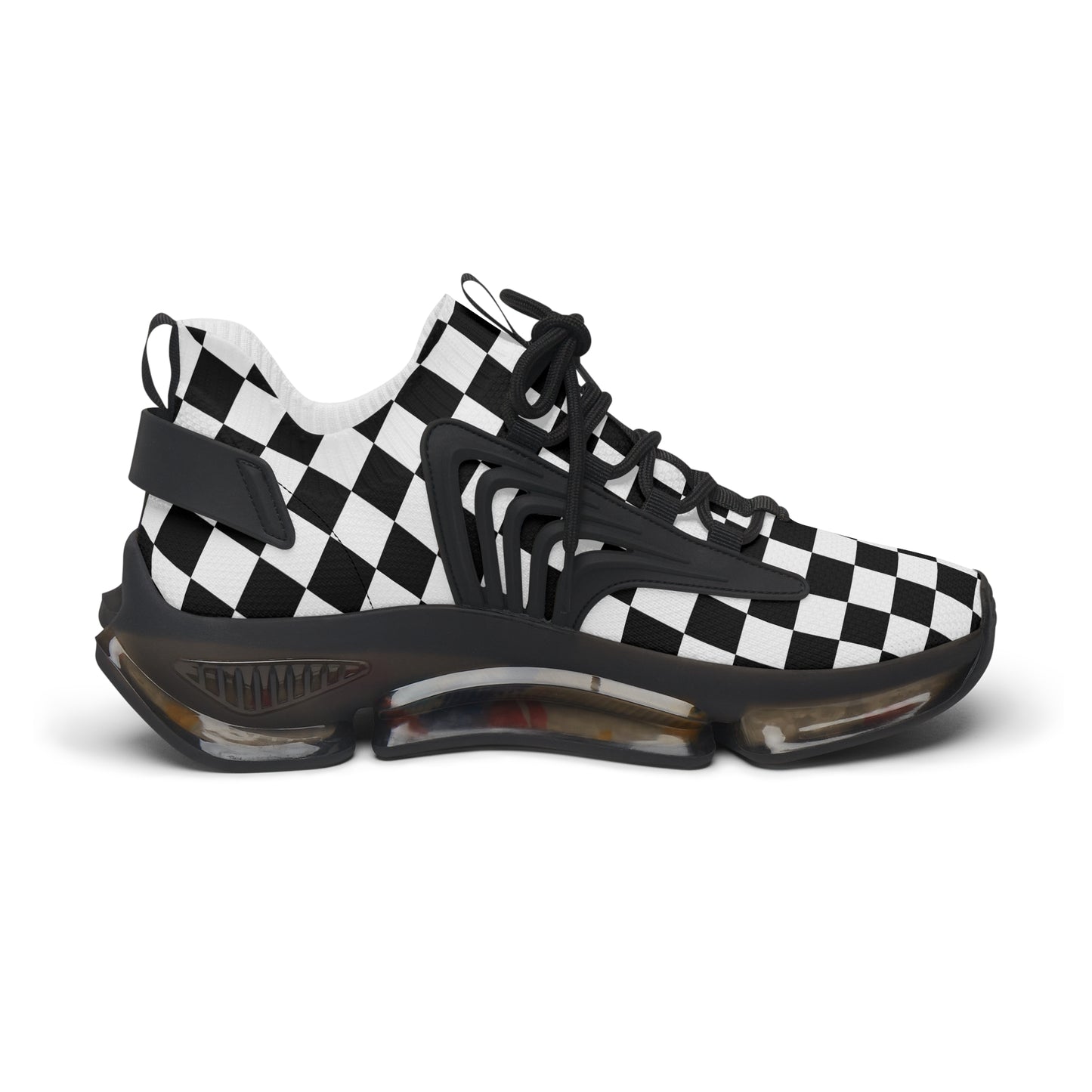 Checkered Women's Mesh Sneakers