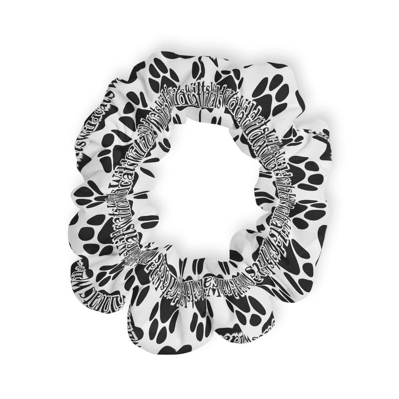 Trendy Black & White Scrunchie - Stylish Hair Accessory for Everyday Use