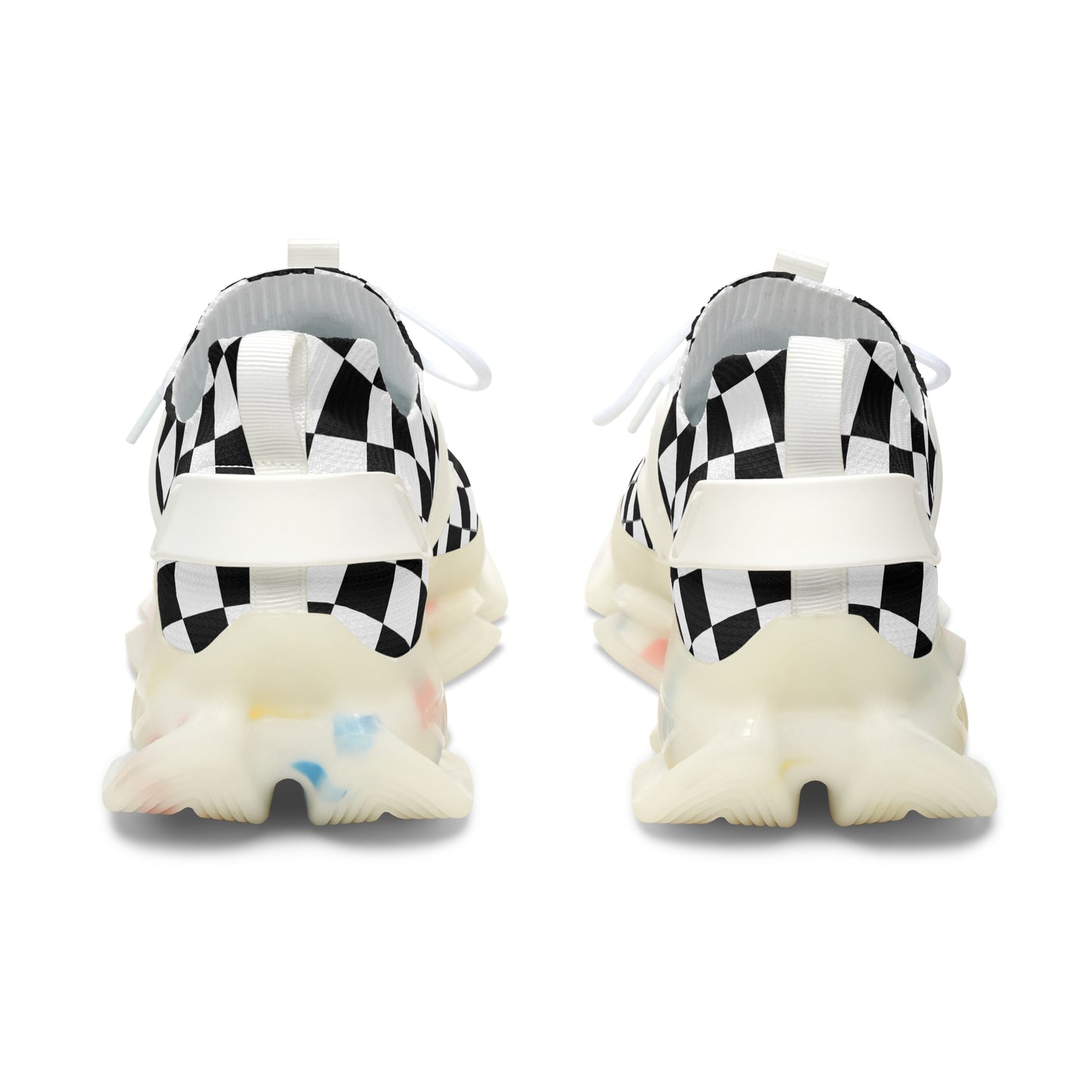 Checkered Women's Mesh Sneakers