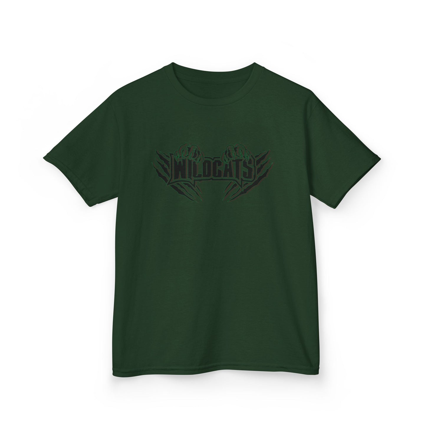 Wildcats Claws Youth Tee - Forest Green