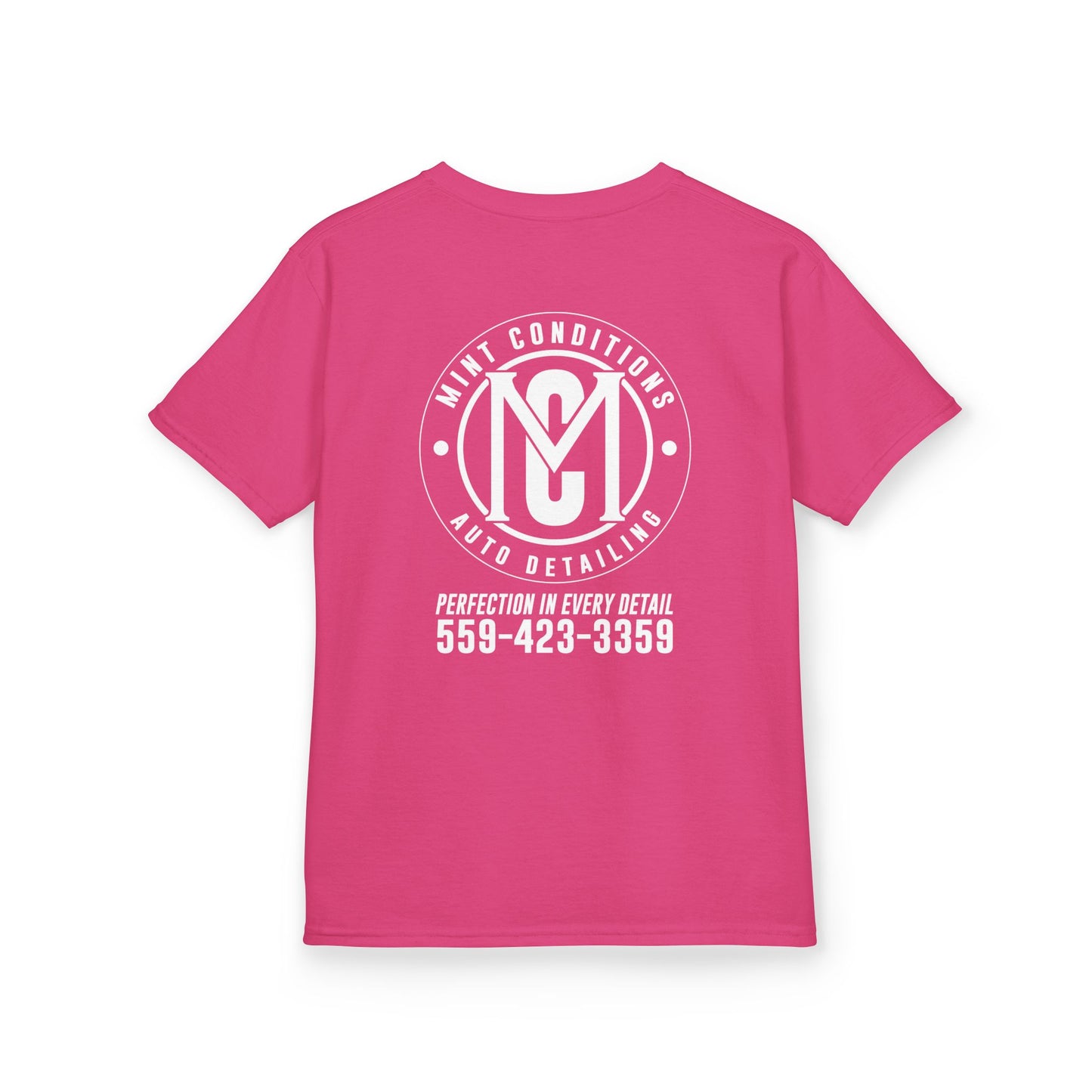 Mint Conditions Auto Detailing Youth Tee - Pink