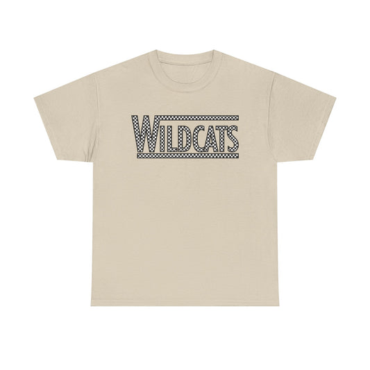 Checkered Wildcats Unisex Tee - Sand