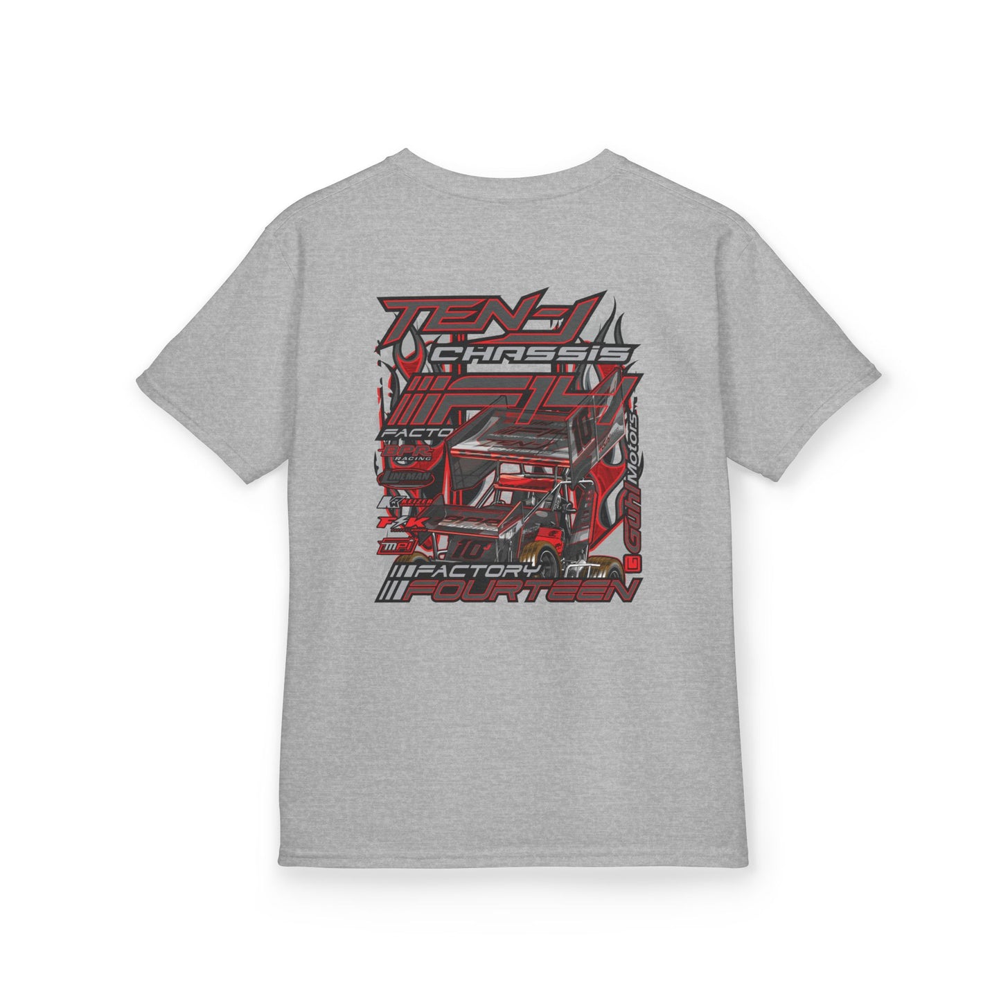 Ten-J Chassis I Factory Fourteen Youth T-Shirt - Grey