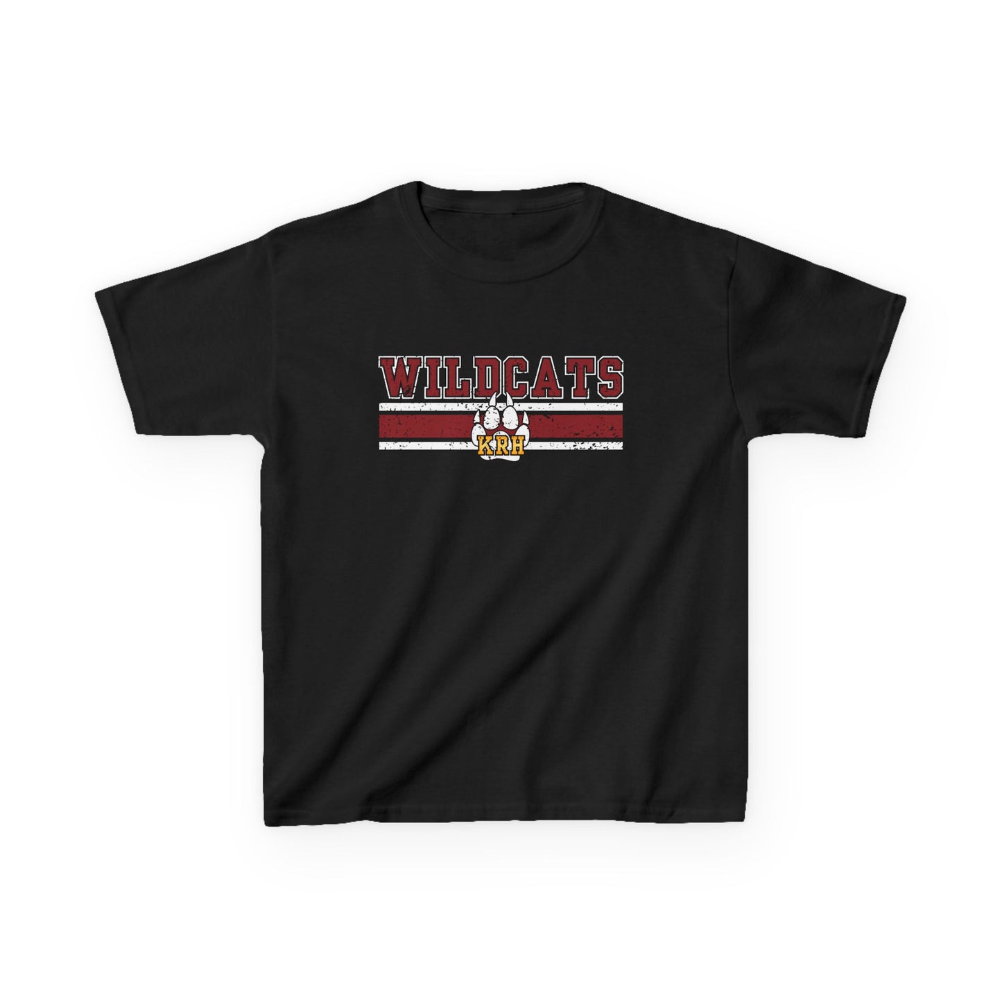 Wildcats Youth Heavy Cotton Tee - Black