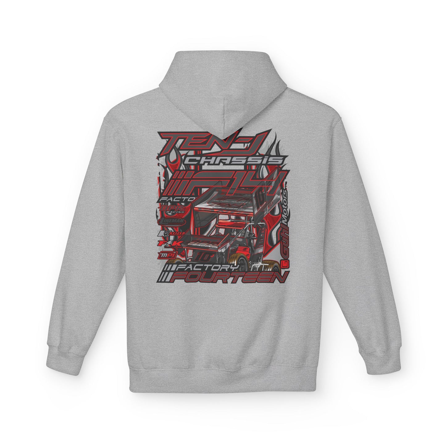 Ten-J Chassis I Factory Fourteen - Hoodie - Grey