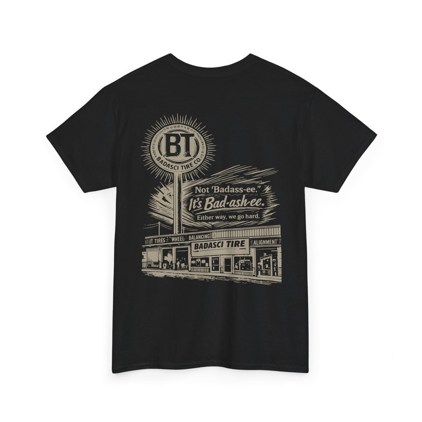 BT BADASS-EE - BLACK TEE