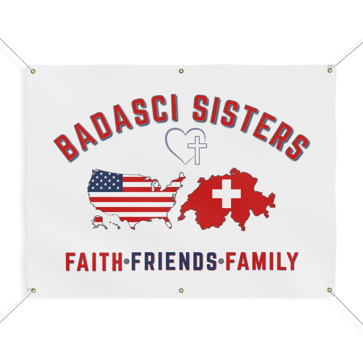 BADASCI SISTERS - 3'X4' Banner