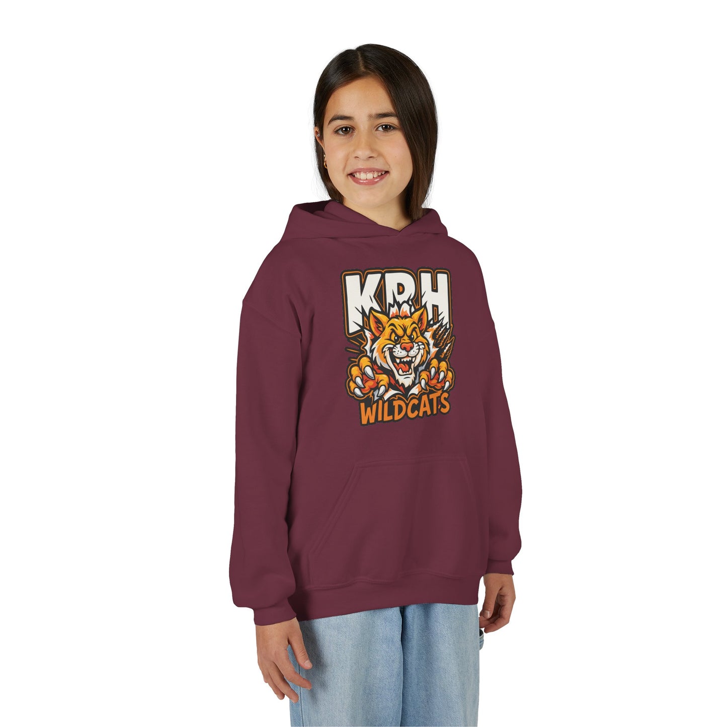 KRH Wildcats Youth Hoodie - Maroon