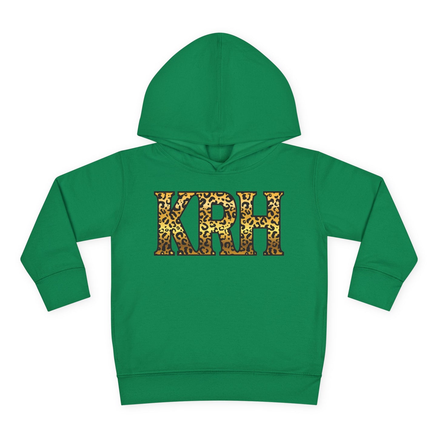 KRH Leopard Print Toddler Hoodie - Kelly Green